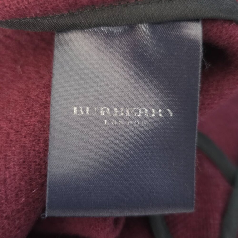 Vintage Burberry London Womens 6 Coat Specialty Duffle Coating Wool Hood Toggle - Picture 10 of 11